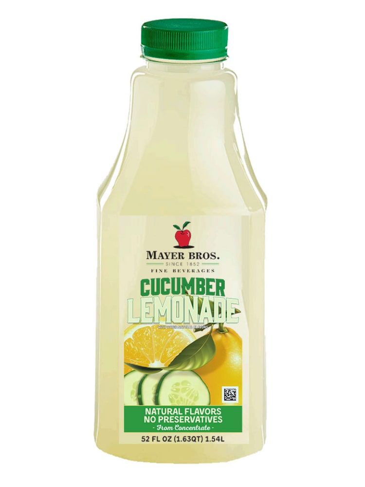 Cucumber Lemonade - 52-oz. Bottle - Mayer Brothers